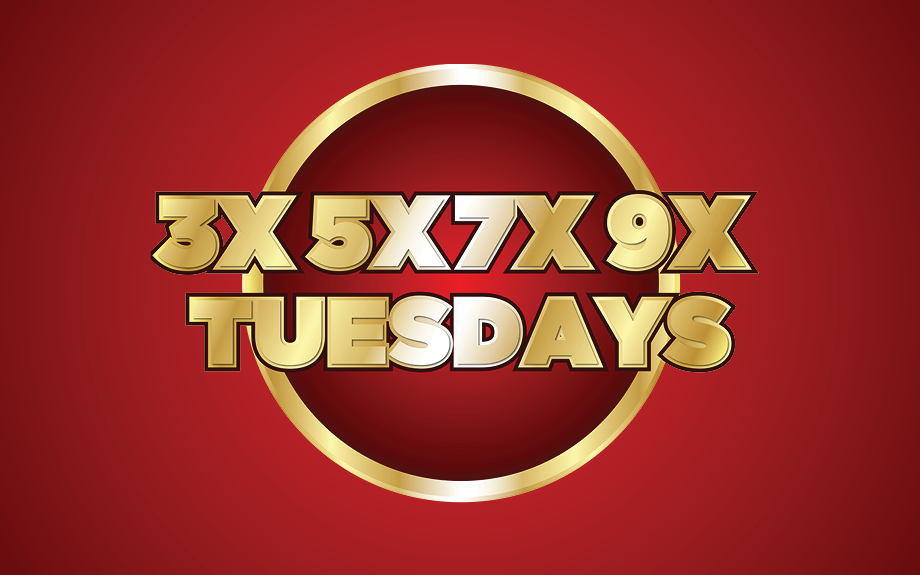 Multiplier Tuesdays promotion at Harlow's Casino in Greenville, MS